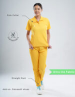 SPORTS YEL LOVE - Ultra Lite Fabric / Polo Collar / Straight Pant / 2 way Stretch(FemaleFullset) MKZ112CRI - Image 2