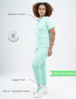 Customizable FROSTED MINT - Ultra Lite Fabric / Mandarin / Jogger Pant / 2 way Stretch(FemaleFullset) MKZ119 - Image 2
