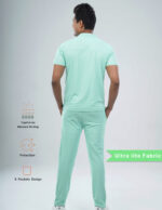 Customizable FROSTED MINT - Ultra Lite Fabric / Mandarin / Straight Pant / 2 way Stretch(MaleFullset) MKZ247 - Image 3