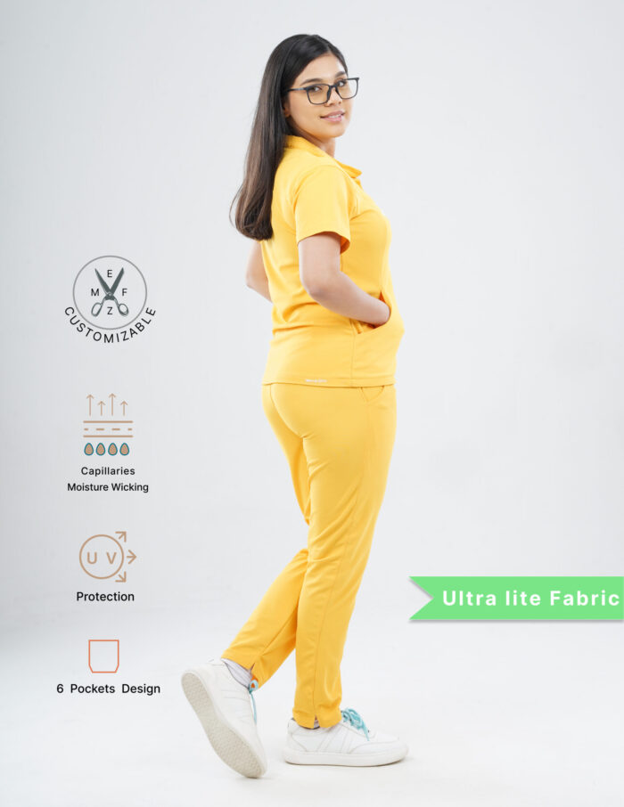 Customizable YEL LOVE - Ultra Lite Fabric / Mandarin / Straight Pant / 2 way Stretch(FemaleFullset) MKZ108 - Image 3