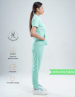 Customizable FROSTED MINT - Ultra Lite Fabric / Polo Collar / Jogger Pant / 2 way Stretch(FemaleFullset) MKZ123 - Image 3