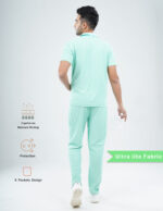 Customizable FROSTED MINT - Ultra Lite Fabric / Polo Collar / Straight Pant / 2 way Stretch(MaleFullset) MKZ251 - Image 3