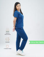 Customizable COSMIC BLUE - Ultra Lite Fabric / V Neck / Jogger Pant / 2 way Stretch(FemaleFullset) MKZ55 - Image 3