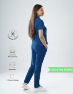 Customizable COSMIC BLUE - Ultra Lite Fabric / Mandarin / Straight Pant / 2 way Stretch(FemaleFullset) MKZ60 - Image 3