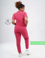 Customizable MELANGE PINK - Ultra Lite Fabric / Mandarin / Jogger Pant / 2 way Stretch(FemaleFullset) MKZ83 - Image 4
