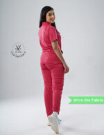 Customizable MELANGE PINK - Ultra Lite Fabric / Polo Collar / Jogger Pant / 2 way Stretch(FemaleFullset) MKZ87 - Image 4