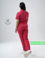 Customizable MELANGE PINK - Ultra Lite Fabric / Polo Collar / Jogger Pant / 2 way Stretch(FemaleFullset) MKZ88 - Image 4