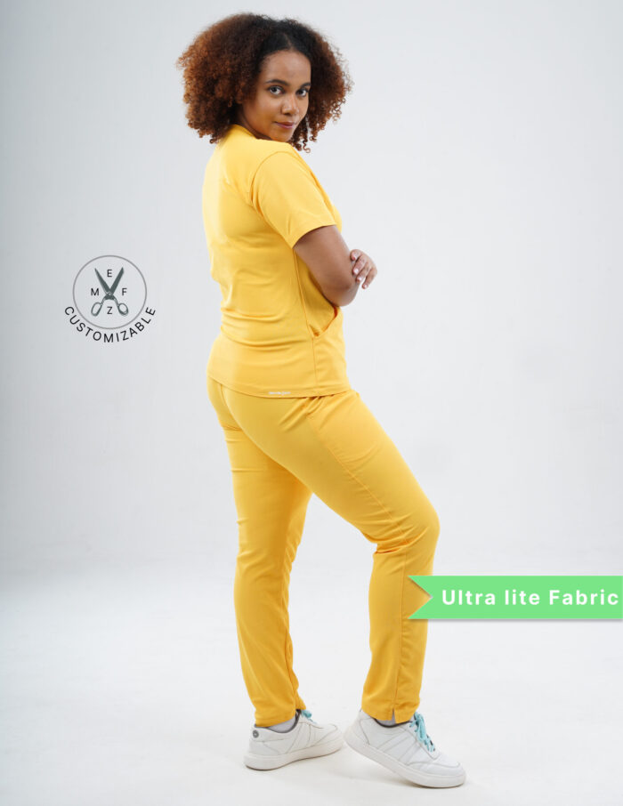 SPORTS YEL LOVE - Ultra Lite Fabric / V Neck / Straight Pant / 2 way Stretch(FemaleFullset) MKZ104CRI - Image 4