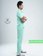 Customizable FROSTED MINT - Ultra Lite Fabric / Polo Collar / Jogger Pant / 2 way Stretch(MaleFullset) MKZ250 - Image 4