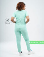 Customizable FROSTED MINT - Ultra Lite Fabric / V Neck / Straight Pant / 2 way Stretch(FemaleFullset) MKZ116 - Image 4
