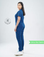 Customizable COSMIC BLUE - Ultra Lite Fabric / V Neck / Jogger Pant / 2 way Stretch(FemaleFullset) MKZ55 - Image 4
