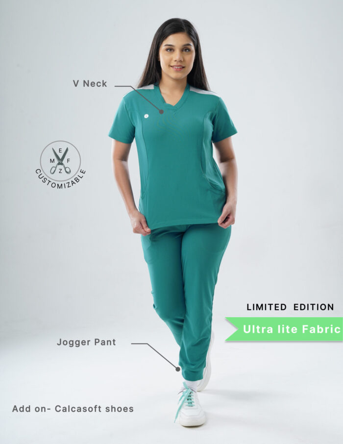 Customizable AQUABLAZE LIMITED EDITION - Ultra Lite Fabric / V Neck / Jogger Pant / 2 way Stretch(FemaleFullset) MKZ69 - Image 2