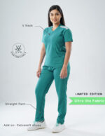 Customizable AQUABLAZE LIMITED EDITION - Ultra Lite Fabric / V Neck / Straight Pant / 2 way Stretch(FemaleFullset) MKZ70 - Image 2