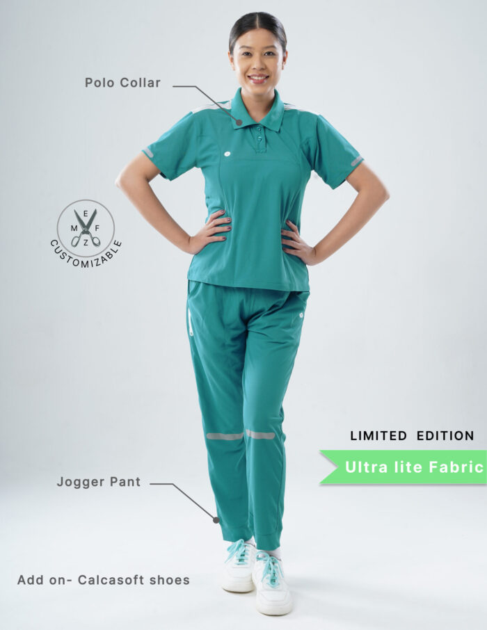 Customizable AQUABLAZE LIMITED EDITION - Ultra Lite Fabric / Polo Collar / Jogger Pant / 2 way Stretch(FemaleFullset) MKZ77 - Image 2