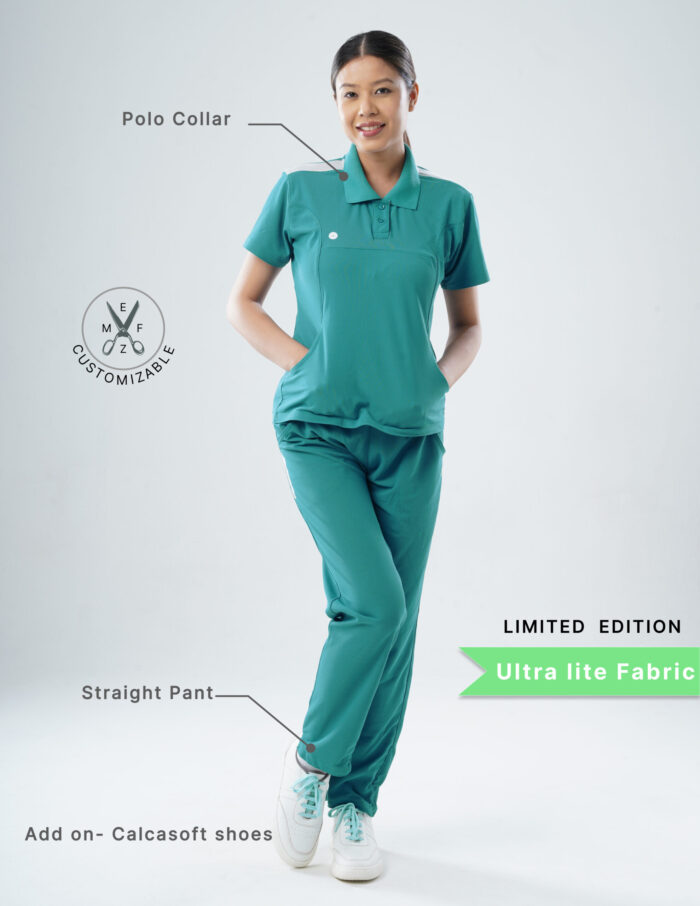 Customizable AQUABLAZE LIMITED EDITION - Ultra Lite Fabric / Polo Collar / Straight Pant / 2 way Stretch(FemaleFullset) MKZ78 - Image 2