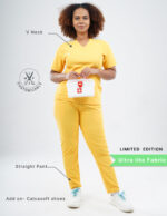 SPORTS YEL LOVE LIMITED EDITION - Ultra Lite Fabric / V Neck / Straight Pant / 2 way Stretch(FemaleFullset) MKZ106CRI - Image 2