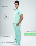 Customizable FROSTED MINT LIMITED EDITION - Ultra Lite Fabric / Polo Collar / Straight Pant / 2 way Stretch(MaleFullset) MKZ253 - Image 2