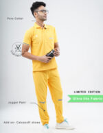 Customizable YEL LOVE LIMITED EDITION - Ultra Lite Fabric / Polo Collar / Jogger Pant / 2 way Stretch(MaleFullset) MKZ240 - Image 2