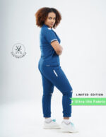 Customizable COSMIC BLUE LIMITED EDITION - Ultra Lite Fabric / Polo Collar / Jogger Pant / 2 way Stretch(FemaleFullset) MKZ65 - Image 4