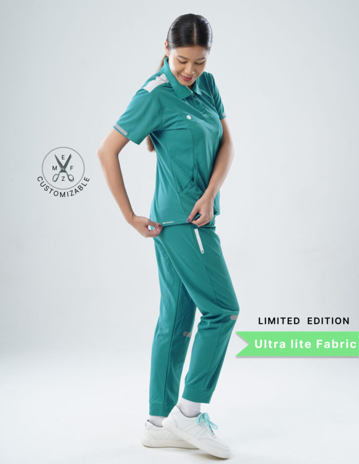 Customizable AQUABLAZE LIMITED EDITION - Ultra Lite Fabric / Polo Collar / Jogger Pant / 2 way Stretch(FemaleFullset) MKZ77 - Image 5