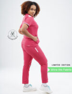 Customizable MELANGE PINK LIMITED EDITION - Ultra Lite Fabric / Mandarin / Jogger Pant / 2 way Stretch(FemaleFullset) MKZ85 - Image 5
