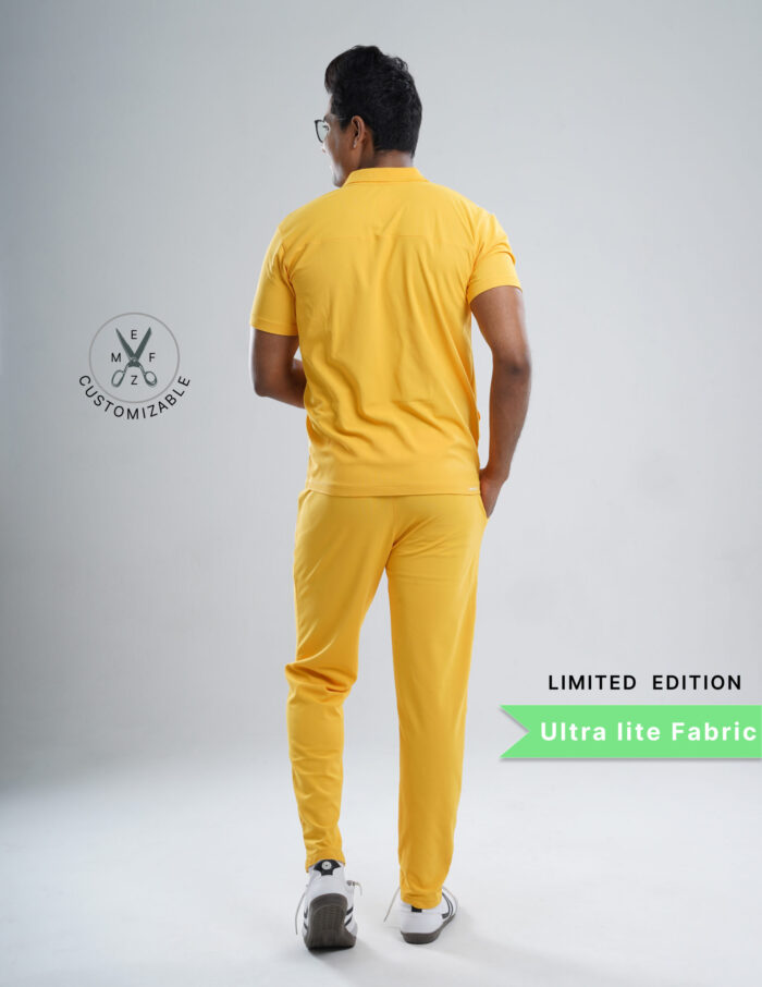 Customizable YEL LOVE LIMITED EDITION - Ultra Lite Fabric / Polo Collar / Straight Pant / 2 way Stretch(MaleFullset) MKZ241 - Image 4
