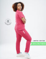 Customizable MELANGE PINK LIMITED EDITION - Ultra Lite Fabric / Mandarin / Straight Pant / 2 way Stretch(FemaleFullset) MKZ86 - Image 4