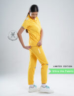 Customizable YEL LOVE LIMITED EDITION - Ultra Lite Fabric / Polo Collar / Jogger Pant / 2 way Stretch(FemaleFullset) MKZ113 - Image 4