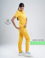 Customizable YEL LOVE LIMITED EDITION - Ultra Lite Fabric / Polo Collar / Straight Pant / 2 way Stretch(FemaleFullset) MKZ114 - Image 4