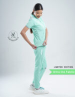 Customizable FROSTED MINT LIMITED EDITION - Ultra Lite Fabric / Polo Collar / Jogger Pant / 2 way Stretch(FemaleFullset) MKZ125 - Image 4