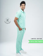 Customizable FROSTED MINT LIMITED EDITION - Ultra Lite Fabric / Polo Collar / Straight Pant / 2 way Stretch(MaleFullset) MKZ253 - Image 4
