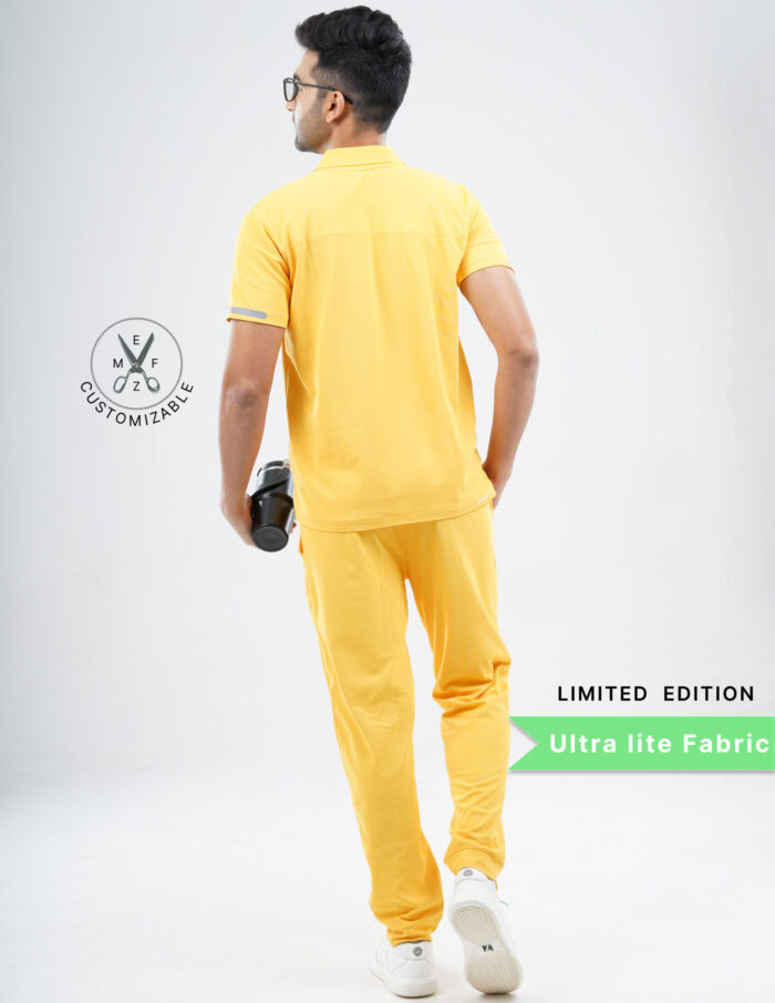 Customizable YEL LOVE LIMITED EDITION - Ultra Lite Fabric / Polo Collar / Jogger Pant / 2 way Stretch(MaleFullset) MKZ240 - Image 4
