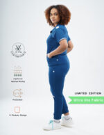 Customizable COSMIC BLUE LIMITED EDITION - Ultra Lite Fabric / Polo Collar / Jogger Pant / 2 way Stretch(FemaleFullset) MKZ65 - Image 3
