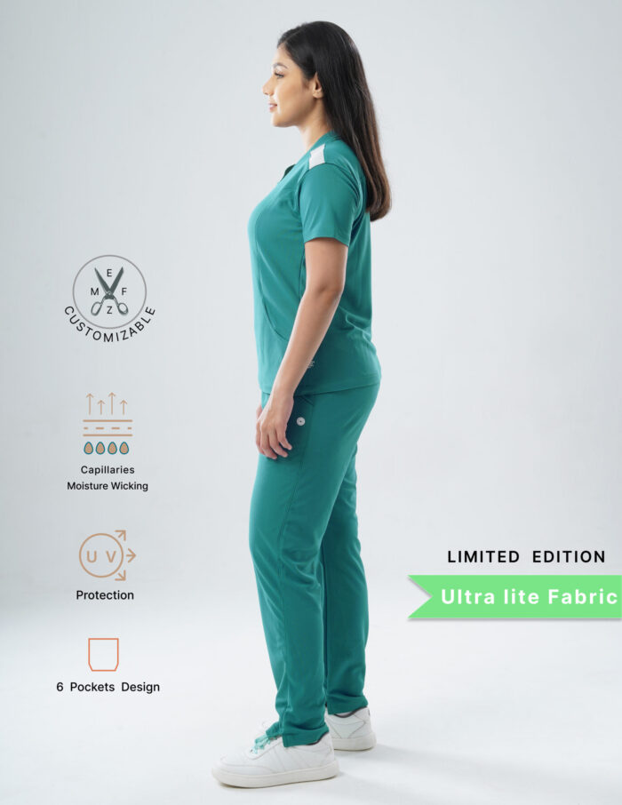 Customizable AQUABLAZE LIMITED EDITION - Ultra Lite Fabric / V Neck / Straight Pant / 2 way Stretch(FemaleFullset) MKZ70 - Image 3