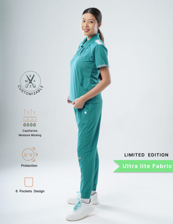 Customizable AQUABLAZE LIMITED EDITION - Ultra Lite Fabric / Polo Collar / Jogger Pant / 2 way Stretch(FemaleFullset) MKZ77 - Image 3