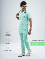 Customizable FROSTED MINT LIMITED EDITION - Ultra Lite Fabric / V Neck / Jogger Pant / 2 way Stretch(MaleFullset) MKZ244 - Image 4