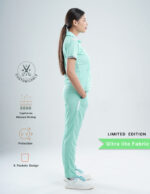 Customizable FROSTED MINT LIMITED EDITION - Ultra Lite Fabric / Polo Collar / Straight Pant / 2 way Stretch(FemaleFullset) MKZ126 - Image 3