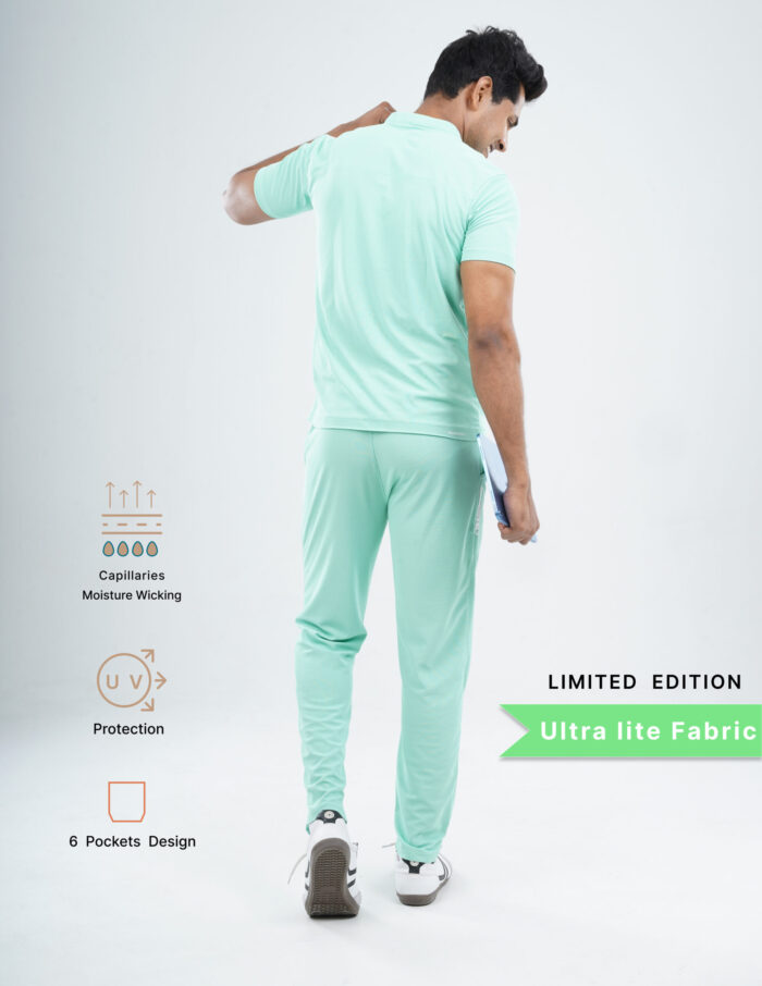 Customizable FROSTED MINT LIMITED EDITION - Ultra Lite Fabric / Mandarin / Straight Pant / 2 way Stretch(MaleFullset) MKZ249 - Image 3