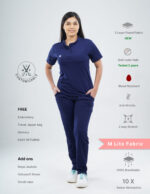 Customizable ORLIN NAVY - M Lite Fabric / Mandarin / Straight Pant / 2 way Stretch(FemaleFullset) MKZ33