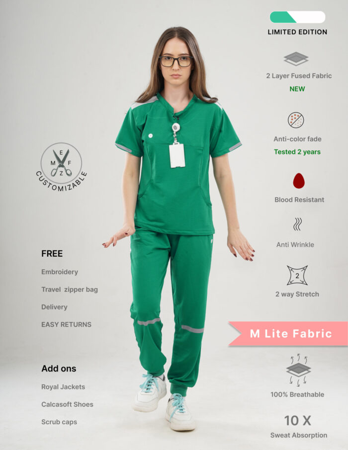 Customizable TECTOGREEN LIMITED EDITION - M Lite Fabric / Mandarin / Jogger Pant / 2 way Stretch(FemaleFullset) MKZ27 - Image 1