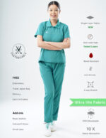 Customizable AQUABLAZE - Ultra Lite Fabric / Polo Collar / Jogger Pant / 2 way Stretch(FemaleFullset) MKZ75