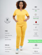 SPORTS YEL LOVE - Ultra Lite Fabric / V Neck / Straight Pant / 2 way Stretch(FemaleFullset) MKZ104CRI