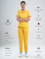 SPORTS YEL LOVE - Ultra Lite Fabric / Polo Collar / Straight Pant / 2 way Stretch(FemaleFullset) MKZ112CRI