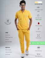 Customizable YEL LOVE LIMITED EDITION - Ultra Lite Fabric / Polo Collar / Straight Pant / 2 way Stretch(MaleFullset) MKZ241