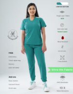 Customizable AQUABLAZE LIMITED EDITION - Ultra Lite Fabric / V Neck / Jogger Pant / 2 way Stretch(FemaleFullset) MKZ69