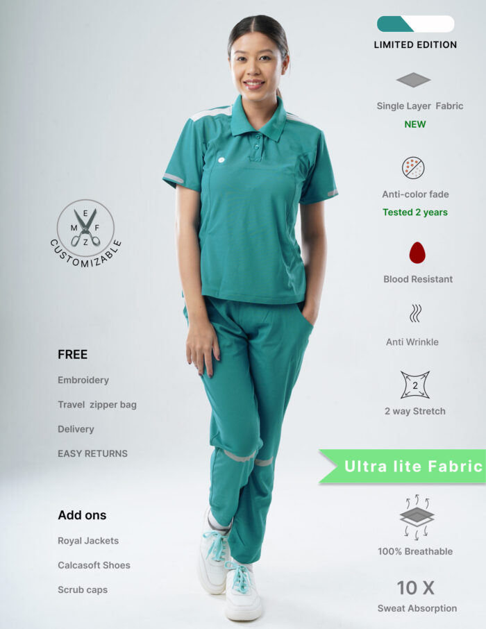 Customizable AQUABLAZE LIMITED EDITION - Ultra Lite Fabric / Polo Collar / Jogger Pant / 2 way Stretch(FemaleFullset) MKZ77 - Image 1
