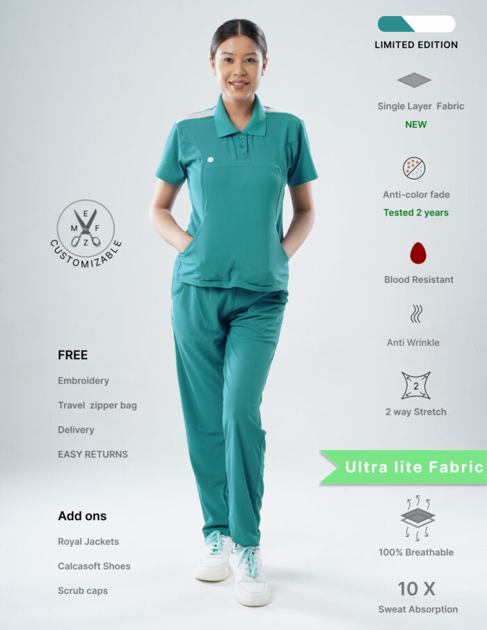 Customizable AQUABLAZE LIMITED EDITION - Ultra Lite Fabric / Polo Collar / Straight Pant / 2 way Stretch(FemaleFullset) MKZ78 - Image 1