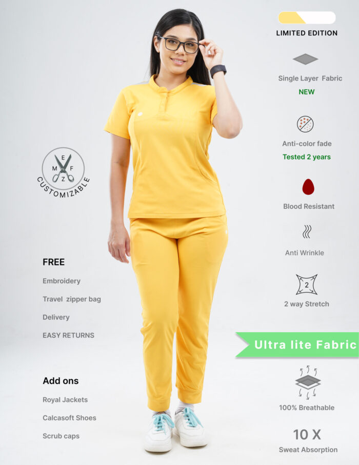 Customizable YEL LOVE LIMITED EDITION - Ultra Lite Fabric / Mandarin / Jogger Pant / 2 way Stretch(FemaleFullset) MKZ109 - Image 1