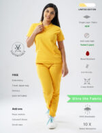 Customizable YEL LOVE LIMITED EDITION - Ultra Lite Fabric / Mandarin / Straight Pant / 2 way Stretch(FemaleFullset) MKZ110
