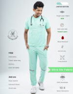 Customizable FROSTED MINT LIMITED EDITION - Ultra Lite Fabric / Mandarin / Jogger Pant / 2 way Stretch(MaleFullset) MKZ248